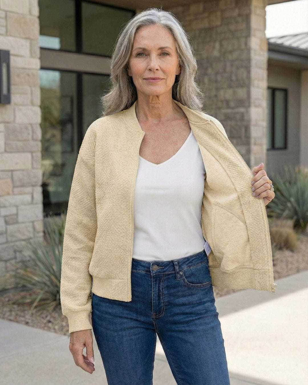 Knit Zip Jacket