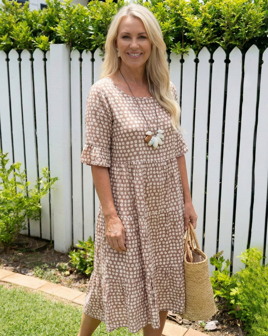 Polka Dot Midi Dress