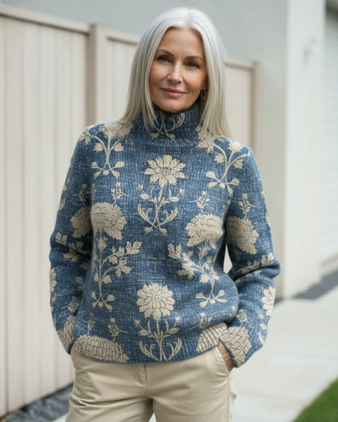 Nordic Knit Turtleneck Sweater