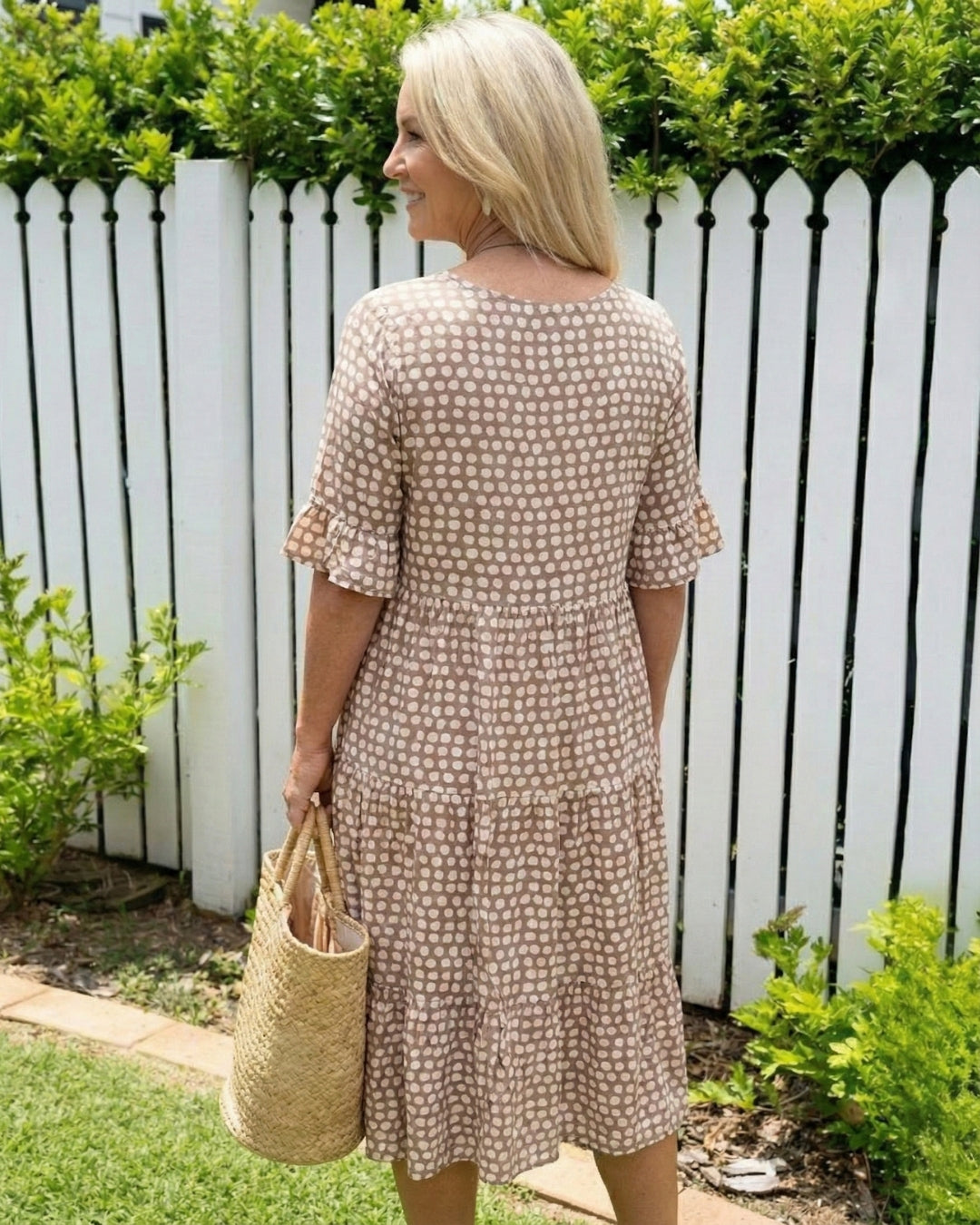 Polka Dot Midi Dress