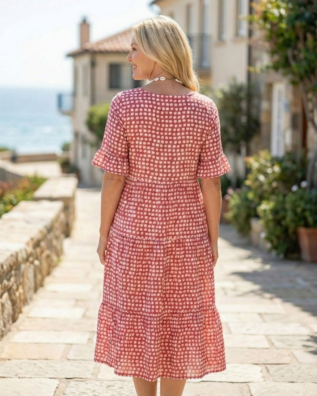 Polka Dot Midi Dress