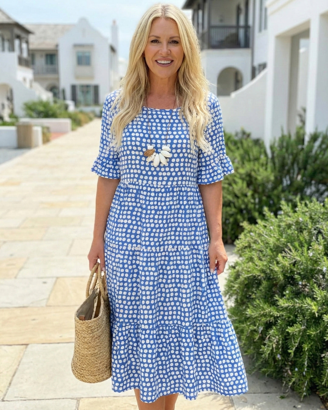 Polka Dot Midi Dress
