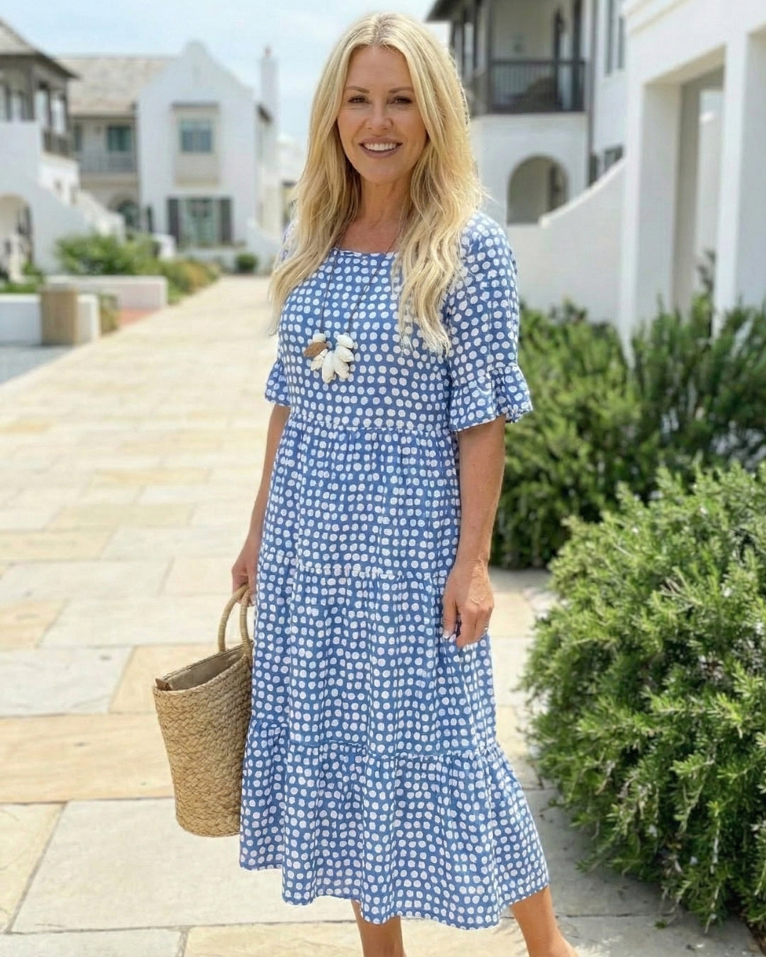 Polka Dot Midi Dress