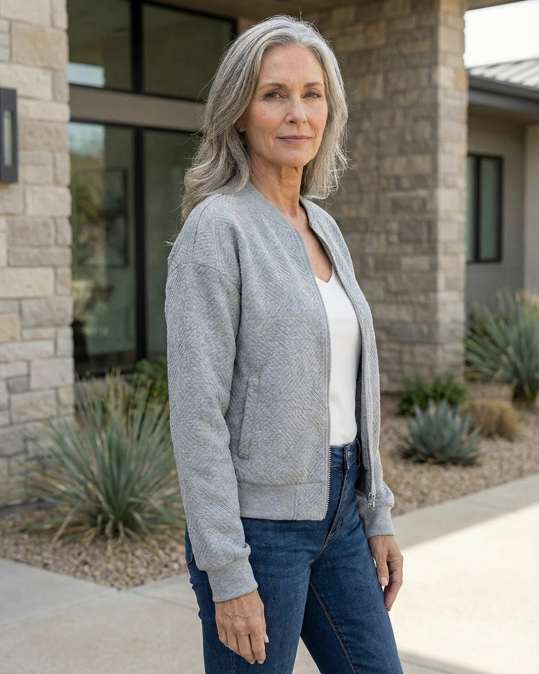 Knit Zip Jacket