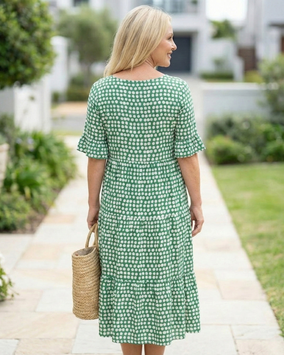 Polka Dot Midi Dress