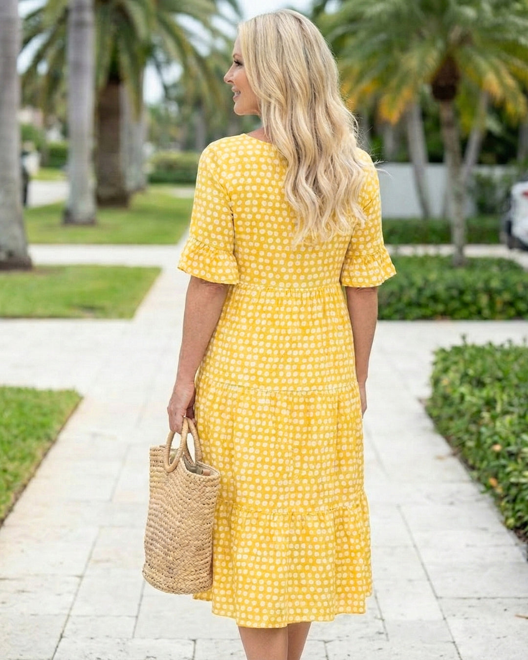 Polka Dot Midi Dress
