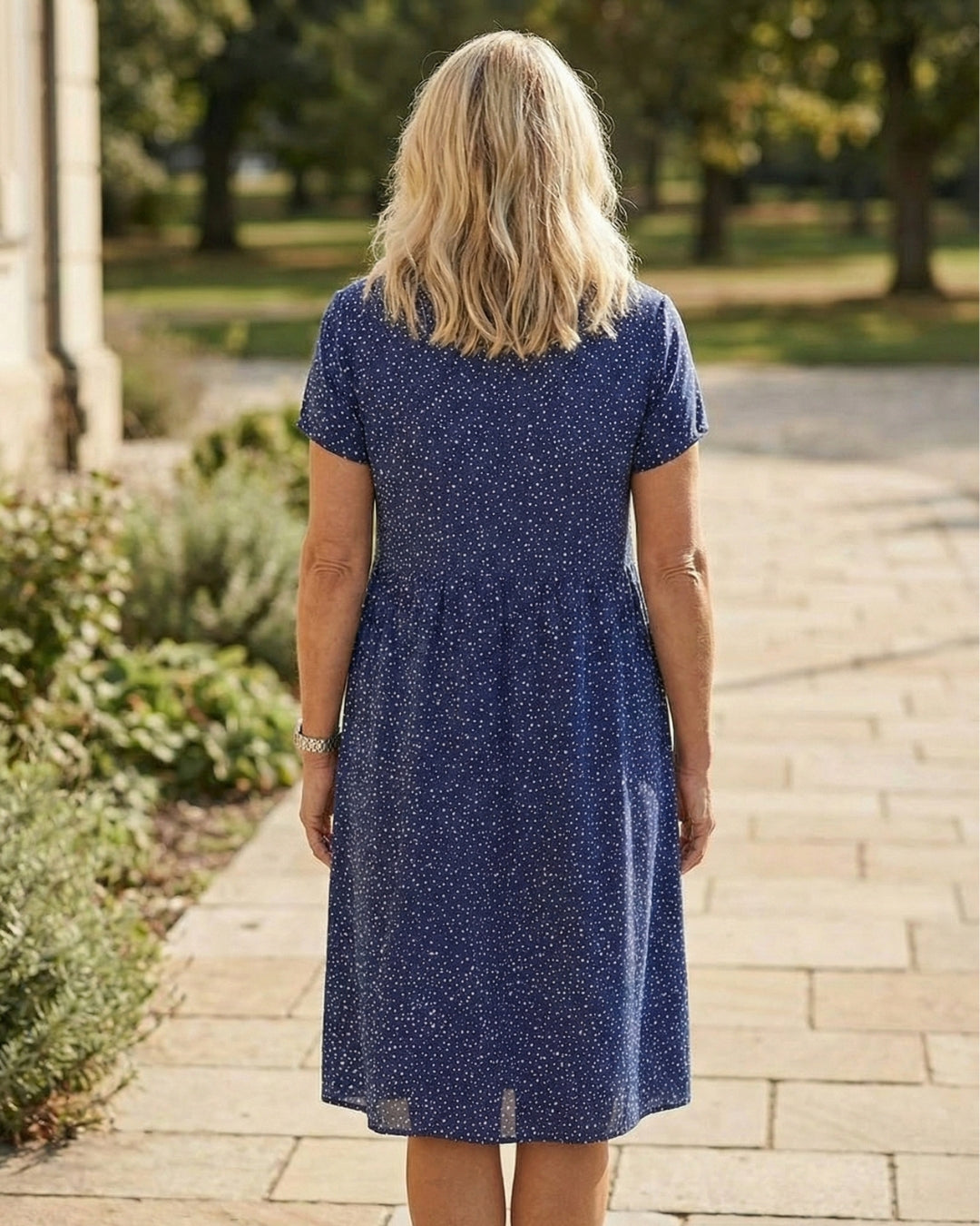 Dotted Midi Dress