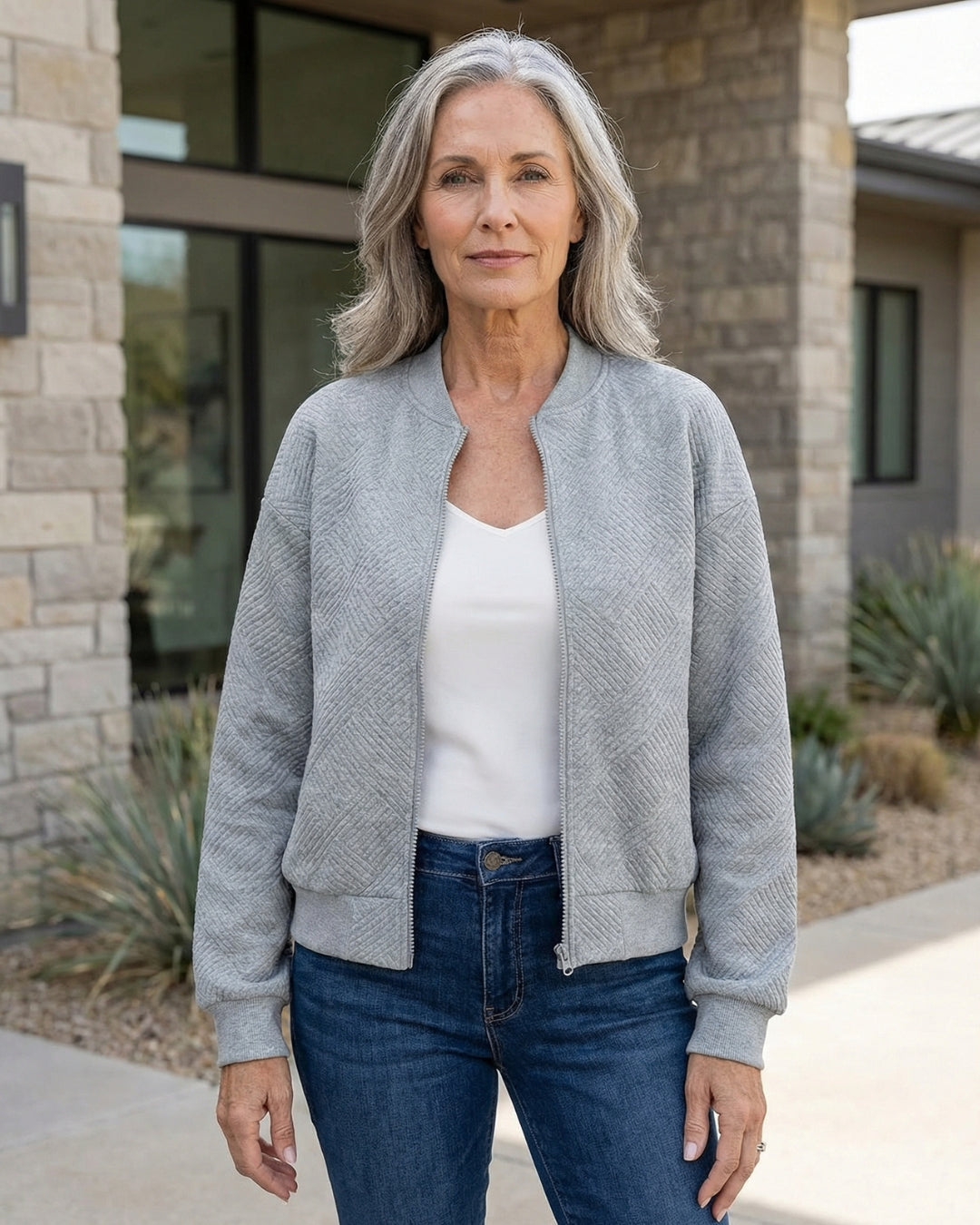Knit Zip Jacket