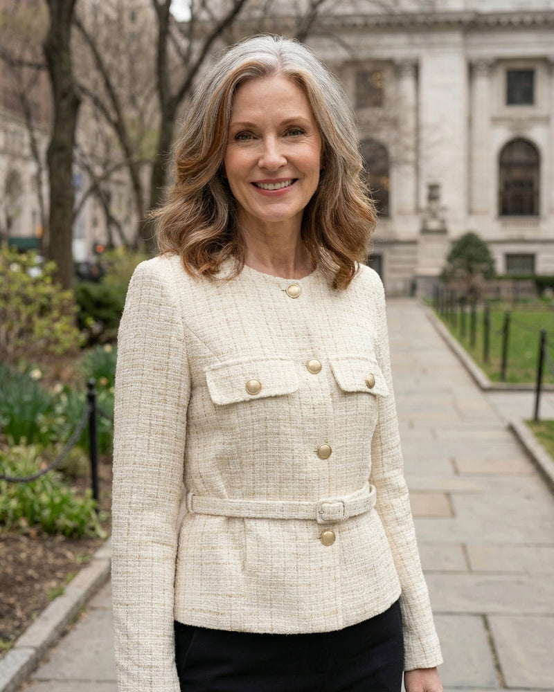 Tweed Belted Jacket