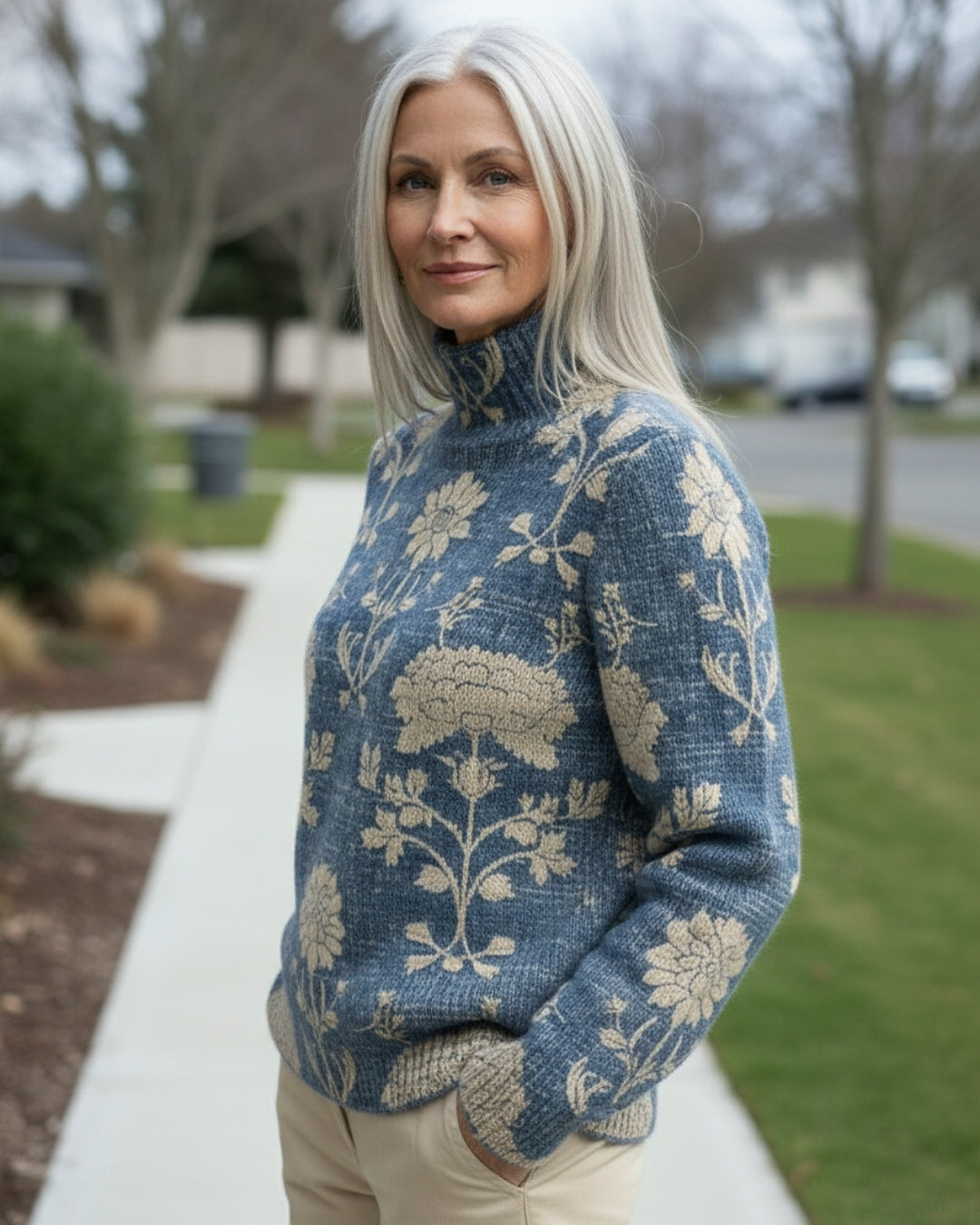 Nordic Knit Turtleneck Sweater