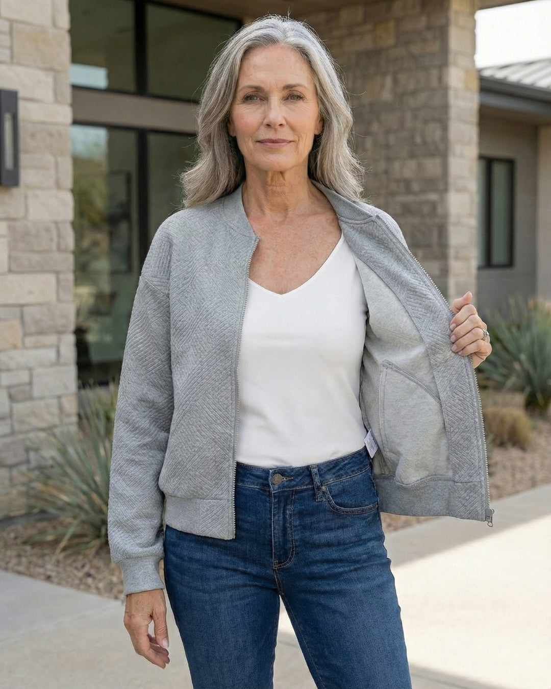 Knit Zip Jacket