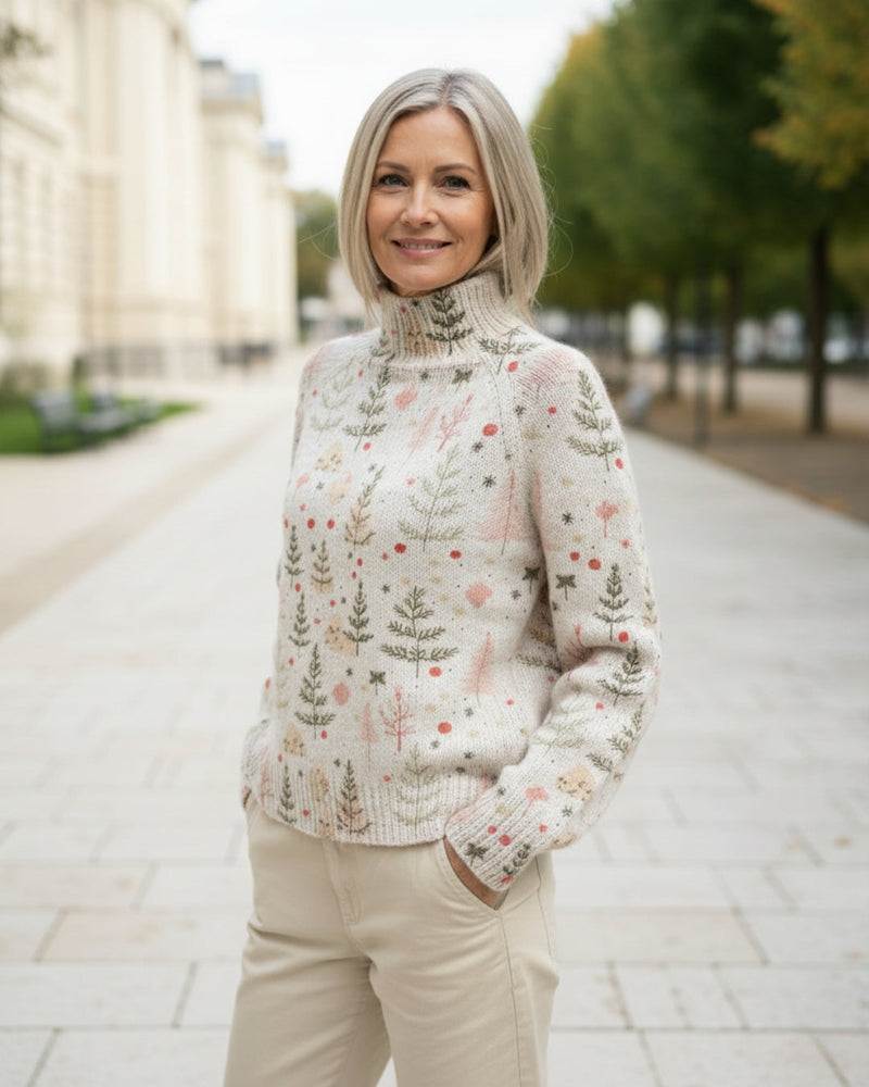 Christmas Knit Turtleneck Sweater